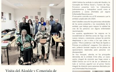 Visita del Alcalde Abel Caballero y la Concejala de Política Social y Turismo de Vigo